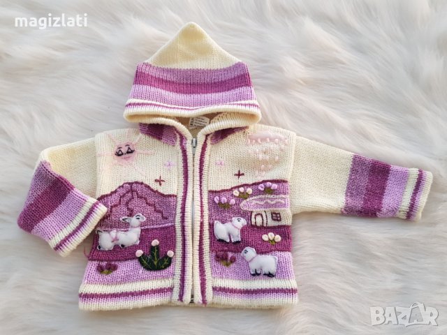 Жилетка за момиче 68-74см., снимка 2 - Жилетки и елечета за бебе - 30584959