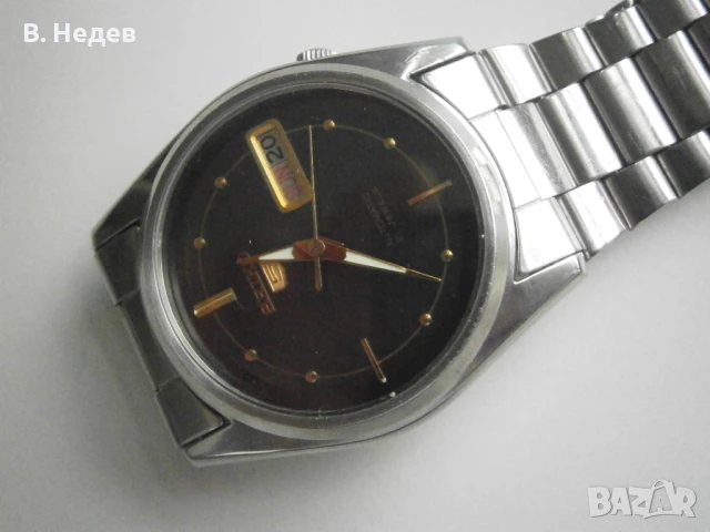SEIKO 5, cal. 7019-8220, vtg automatic, каса – 35,0mm, Japan, TOP!, снимка 3 - Мъжки - 51094404