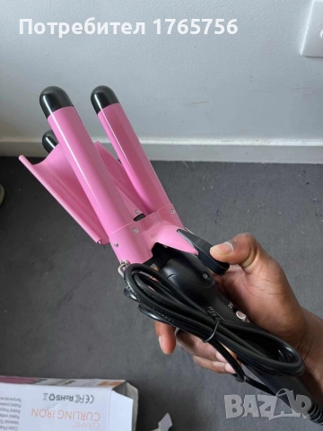 Тройна ретро преса за къдрене на косата. , снимка 2 - Преси за коса - 53347260