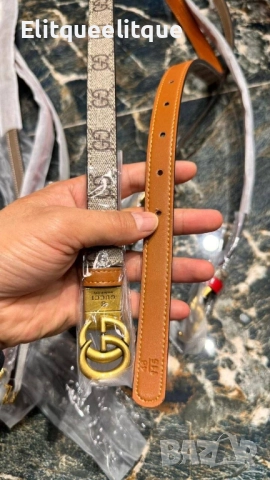 колани от естествена кожа в кутия Gucci , снимка 7 - Колани - 52415914