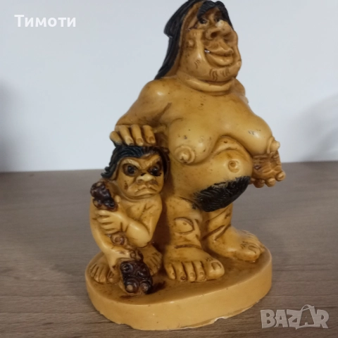 фигура (статуетка) трол Адам и Ева, снимка 2 - Други стоки за дома - 52614400
