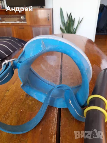 Стар шнорхел и очила за плуване,водолазна маска, снимка 4 - Други ценни предмети - 47778256