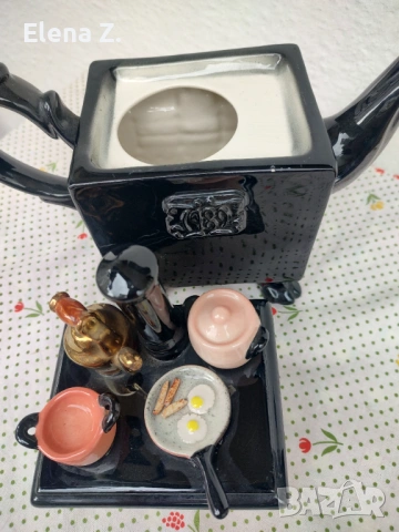 Paul Cardew голям чайник печка с английска закуска, снимка 12 - Декорация за дома - 54008785