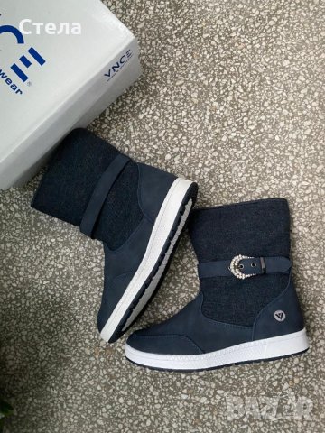 VENICE дамски / детски боти / ботуши, нови, с етикет и кутия, тъмно сини, с топла подплата, снимка 6 - Дамски боти - 35028667