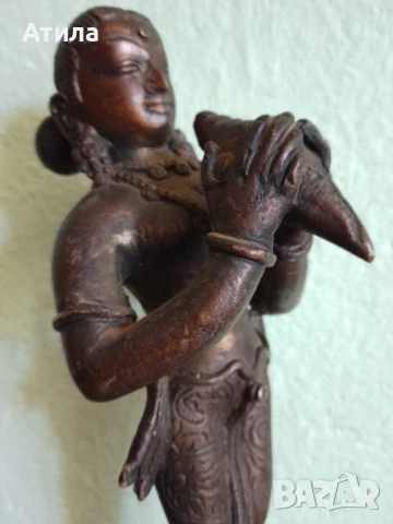 статуетка индия бронз 21/6 см, снимка 8 - Статуетки - 51188781