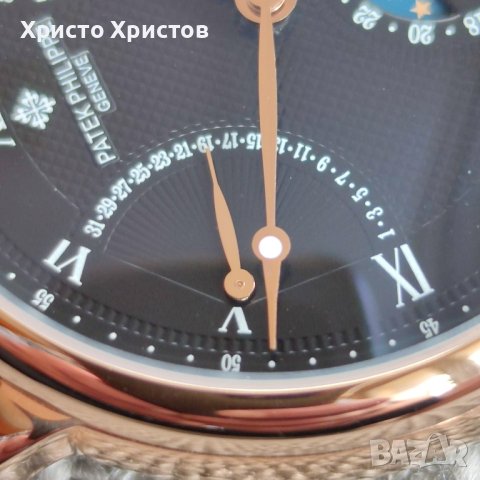 Мъжки луксозен часовник Patek Philippe Geneve Automatic , снимка 4 - Мъжки - 36898755