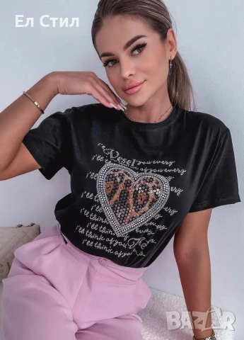 🐼Дамска тениска, универсален размер , снимка 4 - Тениски - 54199638