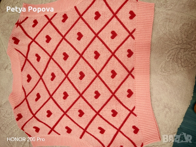 Пуловерче със сърчица, снимка 3 - Блузи с дълъг ръкав и пуловери - 52967757