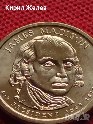 Възпоменателна монета 1 долар JAMES MADISON 4 президент на САЩ (1809-1817) за КОЛЕКЦИЯ 37754, снимка 6 - Нумизматика и бонистика - 40765102