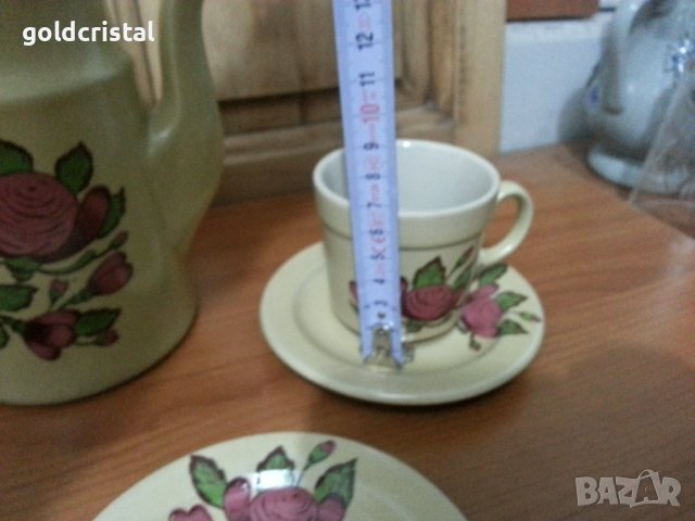 Стар български порцелан чайник и чаши за кафе , снимка 9 - Антикварни и старинни предмети - 38650743