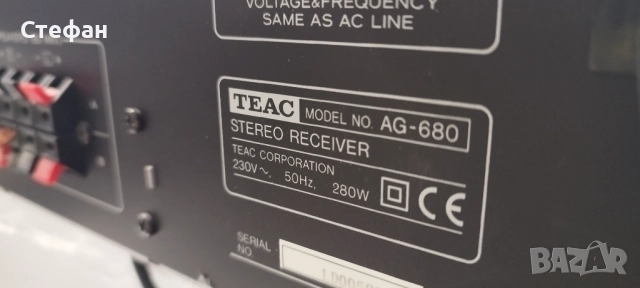 Teac AG680, снимка 2 - Ресийвъри, усилватели, смесителни пултове - 52248689