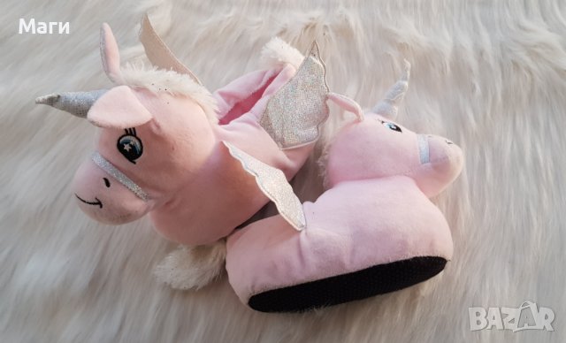 Детски пантофи Еднорог №26/27, снимка 6 - Детски пантофи - 39652986