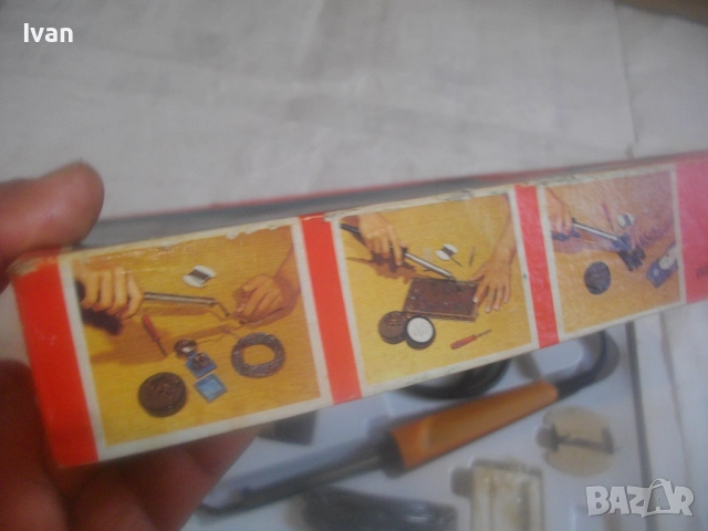 Немски оригинален комплект реотанов ел. поялник 40W старо качество ГДР Loten Hobby Technik , снимка 9 - Поялници и запояване - 51500980