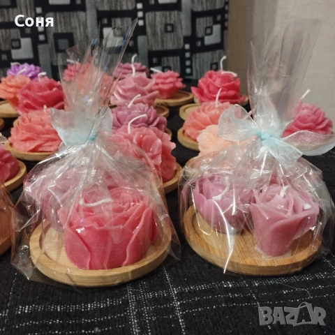 Восъчни свещи - цветя и рози , снимка 8 - Подаръци за жени - 53135924