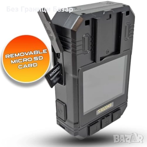 Нова Камера за тяло Recall PRO 2K 4K, 128GB, IR нощно виждане и клип, снимка 6 - Камери - 52497270