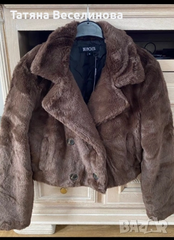 Плюшено палтенце / яке, снимка 4 - Якета - 54034584