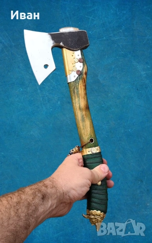 Ръчно изработена Брадва Пират, топор ,, снимка 5 - Ножове - 51681055