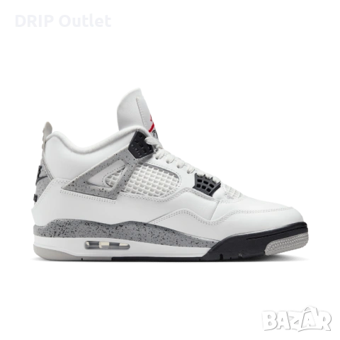 !НОВИ! Jordan 4 Retro | White Cement | + КУТИЯ, снимка 4 - Маратонки - 54168180