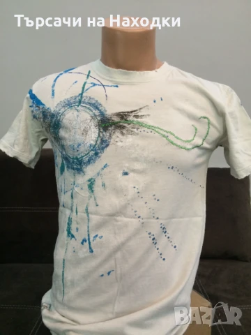 Мъжка тениска Monarchy Embroidered White S Small, снимка 5 - Тениски - 50872773