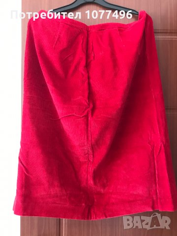 Дамска Пола Поли Рипсено Кадифе Дамски Костюми Вълнена пола Кралско синьо, снимка 3 - Поли - 28374779