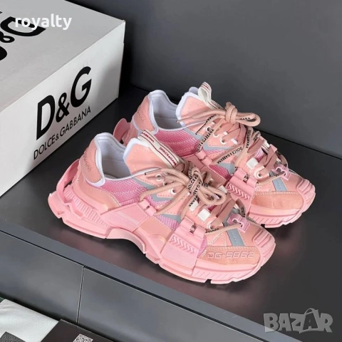 Dolce & Gabbana Розови Дамски Маратонки 36-40 Номер Розови с Кутия 
