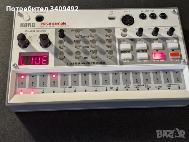 Korg Volca Sample 2 – дигитален sample секвенсер, снимка 2 - Други - 52700996