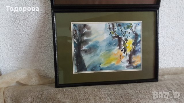 Лот авторски акварели - Горски цикъл, снимка 3 - Антикварни и старинни предмети - 31040644