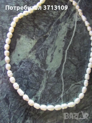 Дамско колие от естествени перли, снимка 4 - Колиета, медальони, синджири - 51127606