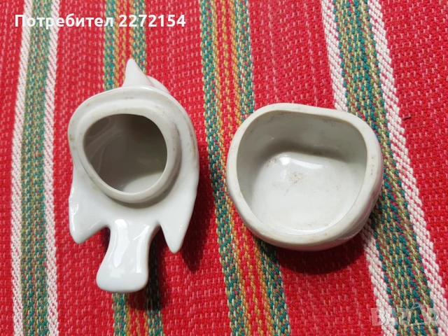 Порцеланова статуетка фигурка кутия за бижута, снимка 4 - Антикварни и старинни предмети - 51285250