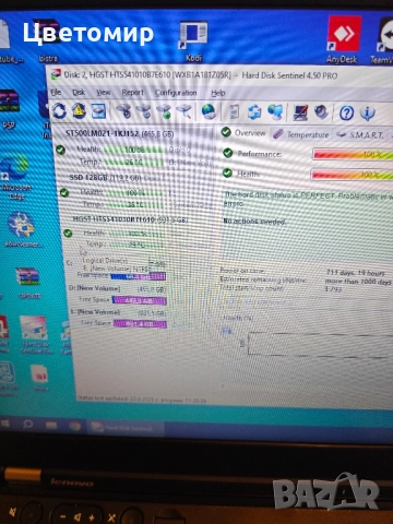 HDD HGST(Hitachi) 1TB 2.5" / 5400rpm/128mb/100 Health/ Хард диск/ Твърд диск, снимка 4 - Лаптопи за работа - 51807134