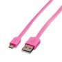 Кабел USB-A към Micro USB-B 2.0 Roline 11.02.8762 Розов 1м, USB-A to Micro USB-B M/M, снимка 2