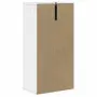 vidaXL Страничен шкаф ODDA White 40x24x79 cm Масивна дървесина Бор, снимка 8