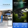 AI Соларна охранителна камера с LED осветление 2 в 1, 4G и Wi-Fi, Ultra HD 4K, 8MP, 4 обектива,, снимка 16