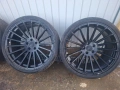 Джанти 22 цола 22x11.5J ET38 с гуми Continental 335/25 ZR22 – 4 броя - свалени от BMW X5, снимка 2