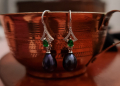 Дамски обеци от естествени перли и сребро, снимка 1