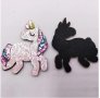 Еднорог Unicorn бляскав емблема апликация за дреха дрехи , снимка 2