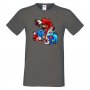 Мъжка тениска Mario Zombie VS Sonic Zombie Игра,Изненада,Подарък,Празник,Повод, снимка 16