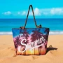 5956 Текстилна плажна чанта с цип Summer, снимка 1
