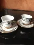 чашки Носталгия мока или турско 2 бр+ захарница гравирано стъкло, снимка 3