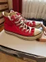Оригинални кецове Converse, червен цвят, снимка 2