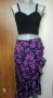 Дълга пола в лилаво на цветя🍀❤XS,S,M❤🍀арт.4283, снимка 3