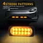 Предупредителни светлини за преден автомобил, пакет от 4 12 LED светлинни ленти, снимка 5