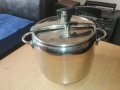Продавам италианска тенджера под налягане -, алпака, двойно дъно, снимка 2