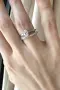 Оригинален Tiffany & Co. платинен пръстен с диаманти – PT950, снимка 5