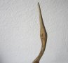 41 см висока стара Дървена фигура, дърворезба  водна птица, снимка 1