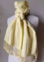 Светложълт шал от вискоза, снимка 2