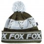 Шапка зимна FOX GREEN & SILVER Lined Bobble, снимка 1 - Екипировка - 31070358