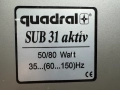Активен субуфер  Quadral SUB 31 Aktiv , снимка 5