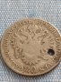 Сребърна монета 20 кройцера 1831г. Франц първи Виена Австрийска империя 12231, снимка 6