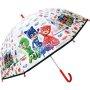 Детски чадър PJ Mask, Силиконов, Прозрачен, Тип гъба, 45см 048425, снимка 1 - Чадъри - 42563140